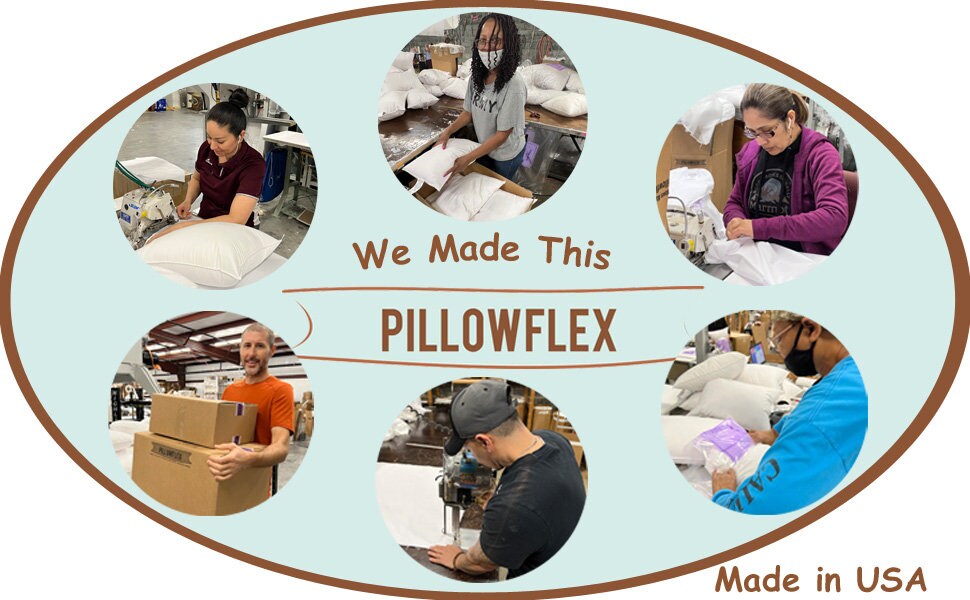 Pillowflex Oversized King Synthetic Down Pillow Insert 21x37 Inch